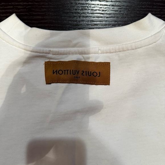 Louie Vuttion men’s white floral tee size large - Picture 5 of 5